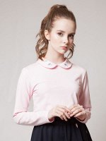 Блузка прилегающего силуэта