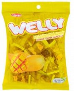 Конфеты &quot;Welly&quot; леденецовые со вкусом манго.