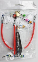 Снасть на камбалу № 5 Jpfishing (90гр, коромысло, леска, тросик, 3 крючка №16)