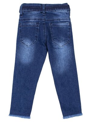 Брюки джинсовые для девочки,отделка бусины и стразы