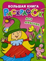 Двинина Л.В. Большая книга раскрасок для девочек