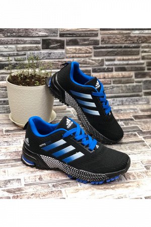 Женские кроссовки 8107-3 черно-синие