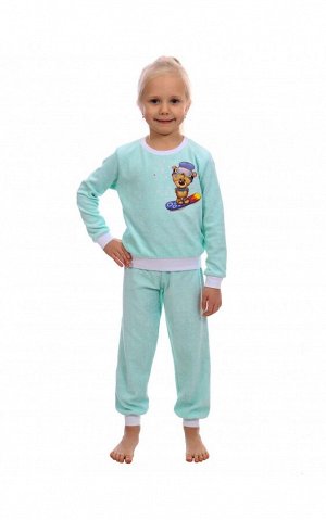 Пижама детская "Улыбка" голубой, Модель: 0811г