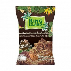 Кокосовые чипсы с шоколадом, king island, 40г