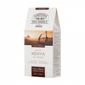 Кофе молотый kenya, вакуум. уп., compagnia dell'arabica, 250 г