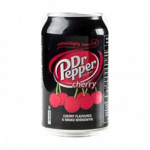 Напиток безалкогольный газированный с подсластителями dr pepper chery, dr pepper, 330мл
