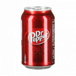 Напиток безалкогольный газированный с подсластителями dr pepper, dr pepper, 330мл