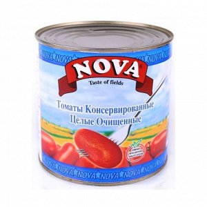 Томаты очищенные целые в томатном соке, nova, ж/б, 2,5кг