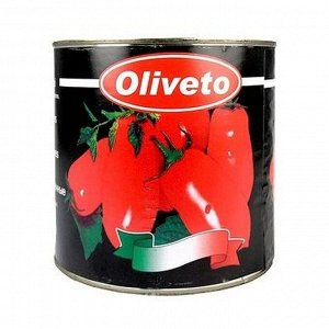 Томаты очищенные целые в томатном соке, ж/б, oliveto, 2,5кг