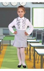 Юбка детская &quot;Переменка&quot;серый