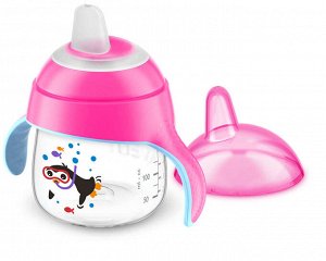 Philips Avent - Чашка-поильник (200мл, 6мес+) для детей до 3-х лет, розовый