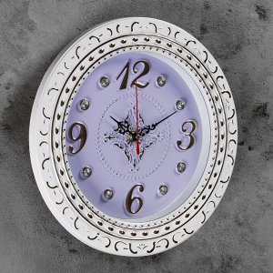 Часы настенные, серия: Классика, "Рококо" d=29 см, плавный ход