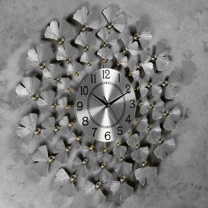 Часы настенные, серия: Ажур, "Пуэрто"  плавный ход, d=60 см, циферблат 22 см