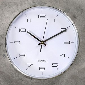 Часы настенные, серия: Классика, "Патриси", плавный ход, 30 х 30 см, d=27.5 см