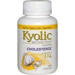 Kyolic, Aged Garlic Extract с лецитином, средство для снижения уровня холестерина 104, 100 капсул