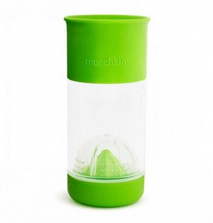 Munchkin - Поильник 360° для фруктовой воды с инфузером 414мл. Зелёный от 4 лет
