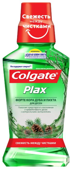 Опол.д/рта COLGATE 250мл Plax Форте Кора дуба и пихта