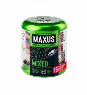 ПРЕЗЕРВАТИВЫ "MAXUS" MIXED № 15 (набор) в железном кейсе