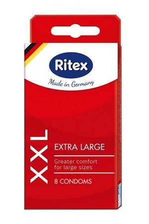 ПРЕЗЕРВАТИВЫ "RITEX XXL № 8" (УВЕЛИЧЕННОГО РАЗМЕРА), 8 штук