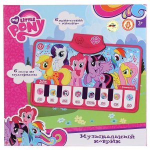 HX05013-A-R1 МУЗЫКАЛЬНЫЙ КОВРИК-ПИАНИНО "УМКА" MY LITTLE PONY, НА БАТ. РУССИФИЦ. В РУСС. КОР. в кор.48шт