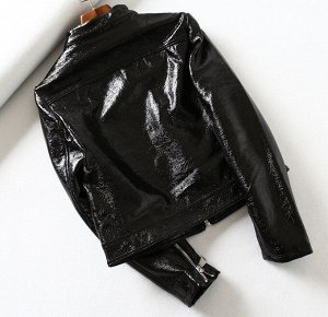 Куртка из эко. кожи,чёрный