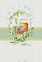 Кухонное полотенце рогожка &quot;Пасха вид 3&quot;