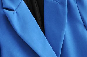 Двубортный пиджак,синий