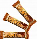 Конфеты &quot;Хит&quot; карамельно-молочные с арахисом и воздушным рисом (0,045) 1/18
