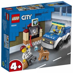LEGO (Лего) Игрушка Город Полицейский отряд с собакой,14*15*4 см