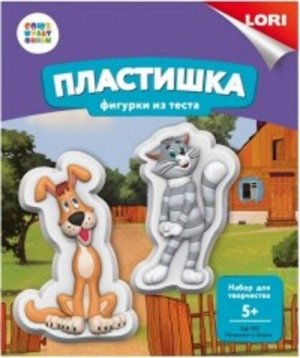 Фигурки из теста "Матроскин и Шарик" Союзмультфильм, кор. 13,5*11,5*4 см.