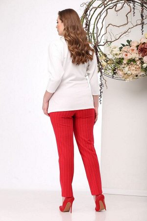 Блуза, брюки Michel chic Артикул: 1149 белый+красный