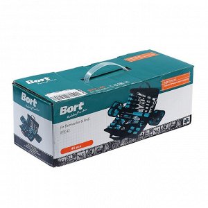 Набор ручного инструмента Bort BTK-45, 45 предметов, углеродистая сталь, сумка