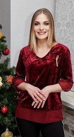 Блузка женская 2442/01/Бордовый