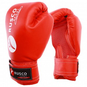 Перчатки боксерские RUSCO SPORT кож.зам. 10 Oz цвет красный