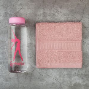 Набор «Гимнастка»: сумка на лямках, бутылка для воды, полотенце
