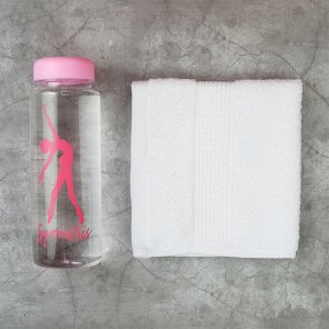 Набор Love: сумка на лямках, бутылка для воды, полотенце