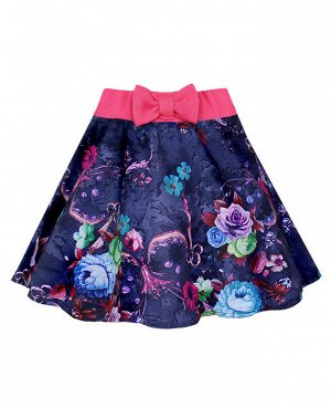 Летняя юбка для девочки в цветочек 79631-ДЛ19