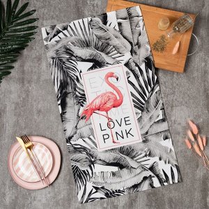 Полотенце «Этель» LOVE PINK, 40x73 см, 100% хлопок, саржа 190 г/м²