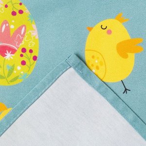 Полотенце «Пасхальные цыплята» 40?73 см, 100% хлопок, саржа 190 г/м?