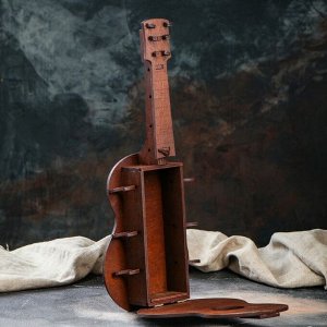 Мини-бар деревянный "Гитара", тёмный, 52 см