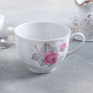 Чашка чайная Дулевский фарфор «Дикая роза», 275 мл