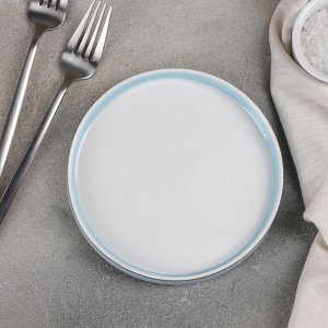 Блюдо для подачи «Туманность», 15*2 см, цвет голубой