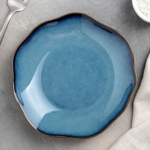 Тарелка пирожковая «Галактика», 17?2,5 см, цвет синий