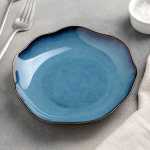 Тарелка пирожковая «Галактика», 17?2,5 см, цвет синий