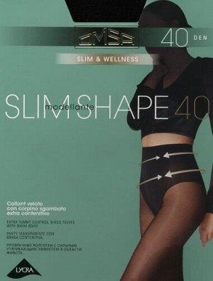 Колготки Slim Shape 40 (Omsa) /5/50/  с сильным корректирующим эффектом в области живота.