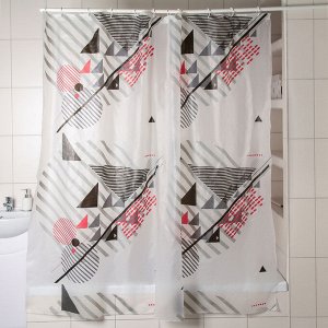 Штора для ванной комнаты Доляна «Малевич», 180x180 см, EVA
