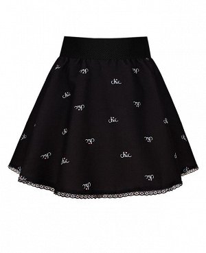 Чёрная школьная юбка для девочки 8316-ДОШ19