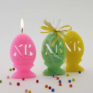 Декоративная свеча "Яйцо ХВ", микс