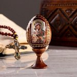 Сувенир Яйцо на подставке икона &quot;Божья Матерь Феодоровская&quot;