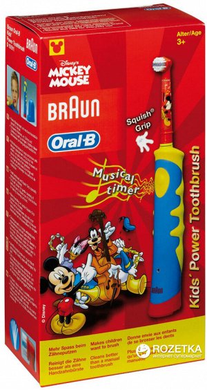 ORAL_B Электрическая зубная щетка детская Mickey for Kids D10.513